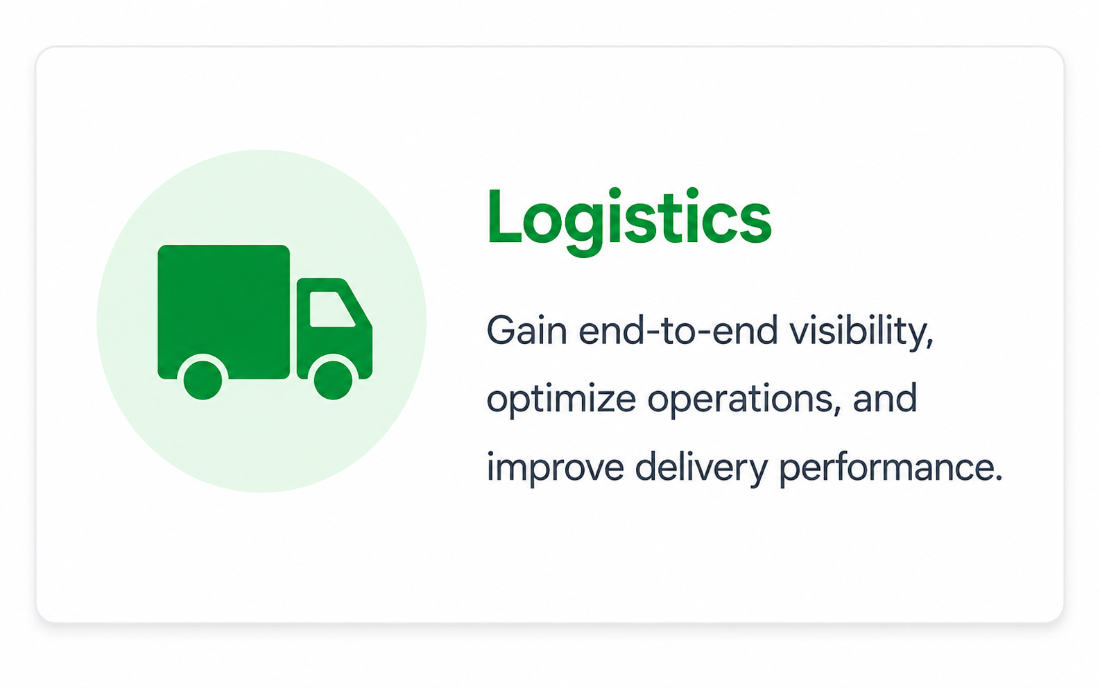 Logistics